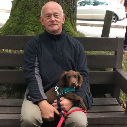 Keith with his Dogs