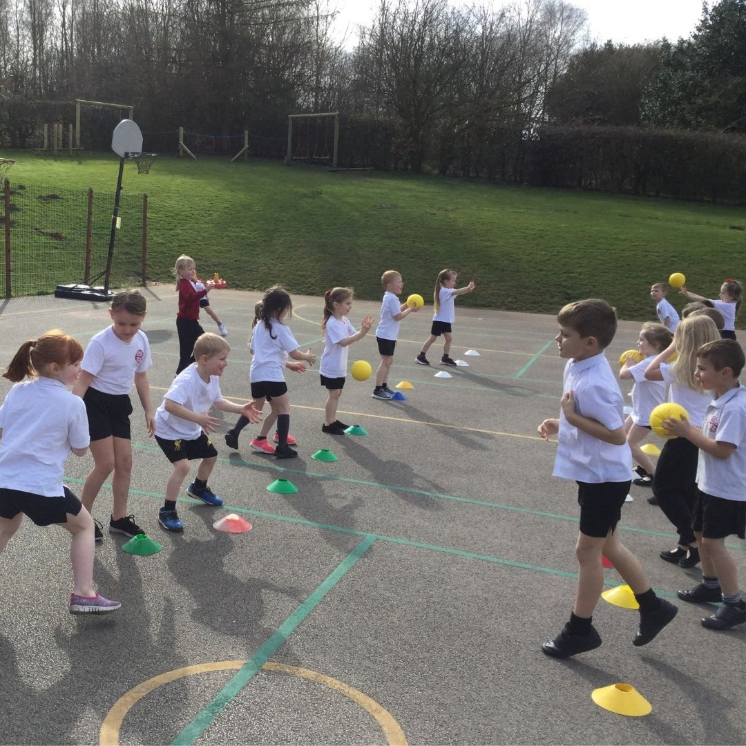 St Edward's children playing